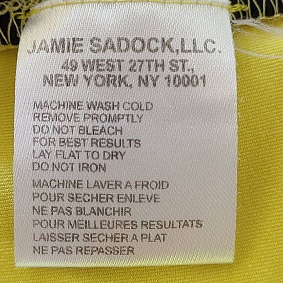 Jamie Sadock Womens Yellow Short Sleeved Golf Top Size M - Picture 9 of 10